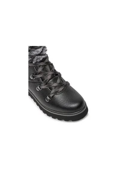 Ghete dama Piele naturala - Negru - Negru