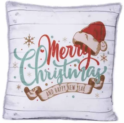 Perna de Craciun Amek toys - Merry Christmas, alb