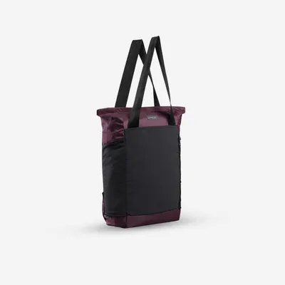 Geantă Tote bag 2 în 1 compact 15L, Travel mov