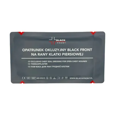 Chest Seal Neventilat Black Front – Pansament Ocluziv 17 cm - Default Title