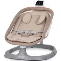 Leagan electric pentru copii Chipolino Lambada Tiramisu cu telecomanda, functie de scaun, sezut reglabil, plasa anti-insecte