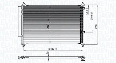 Condensator climatizare (cu uscator) potrivit TOYOTA YARIS, YARIS HATCHBACK 1.5H 03.12-06.20