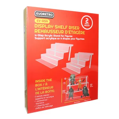 Evoretro Acrylic Shelf Riser 2-Pack RS9