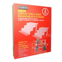 Evoretro Acrylic Shelf Riser 2-Pack RS9