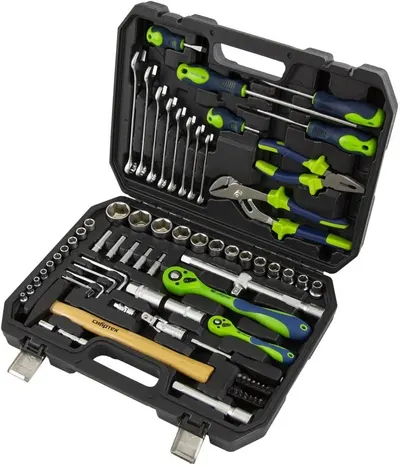 Set de instrumente MTX - 76 piese, oțel CrV, cutie de plastic