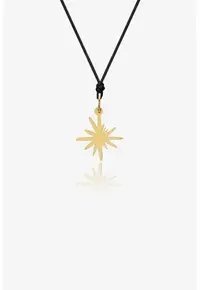 Pandantiv North Star din aur galben 14K - Design