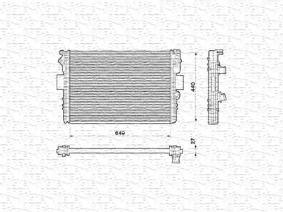 Radiator motor (Manual) potrivit IVECO DAILY III; FIAT MAREA 1.6 2.8D