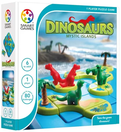 Joc de logică pentru copii Smart Games Originals Kids Adults - Insulele mistice ale dinozaurilor