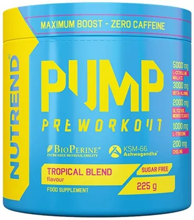 Pump, fructe tropicale, 225 g, Nutrend