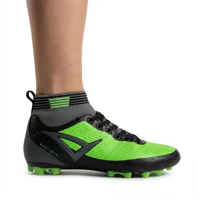 Femei Fotbal Scarpa Masterly cu Tacchetti Verde-Negru