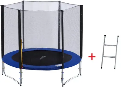 Trambulină cu plasă exterioara și scara Byox - 8FT, 244 cm