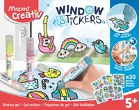 Set creativ Maped Creativ - Fă-ți singur stickere din gel pentru sticlă