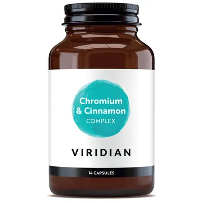 Detoxifiant cu crom si scortisoara, 14 capsule, Viridian