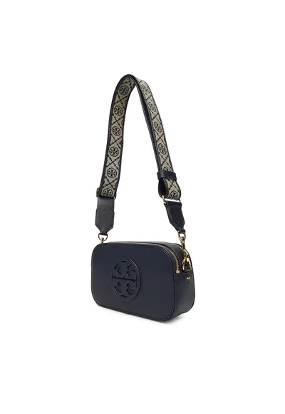 Geanta dama Mini Miller Crossbody - piele naturala - culoare navy