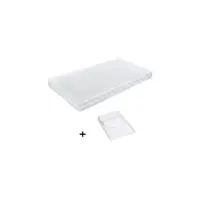 Pachet Saltea patut bebe, Babyneeds, Cocos Confort 120x60x08 cm + Protectie impermeabila