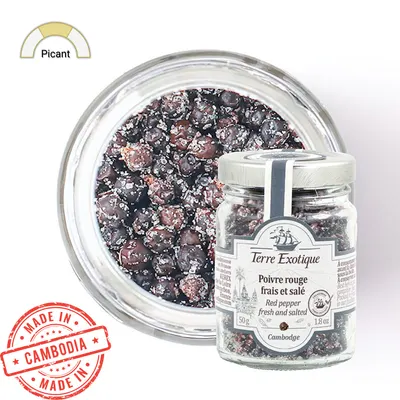 Piper rosu proaspat in sare 50g