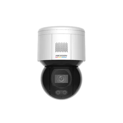 Camera supraveghere rotativa Speed Dome IP PTZ WiFi Hikvision Full Color Acusense DS-2DE3A400BW-DE-W(F1)(T5), 4MP, 4 mm, lumina alba 30 m, slot card, microfon, detectie miscare, PoE, 16x