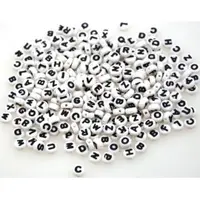 Set 500 margele plate cu litere