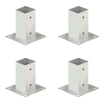 vidaXL Suporți stâlp, 4 buc., metal galvanizat, 71 mm