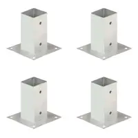 vidaXL Suporți stâlp, 4 buc., metal galvanizat, 71 mm