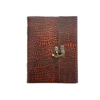 Jurnal vintage, 20x45cm, piele naturala, Krashell