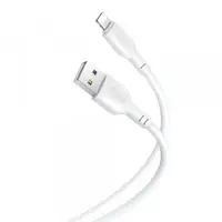 Cablu Date si Incarcare USB-A - Lightning XO Design NB103, 18W, 1m, Alb