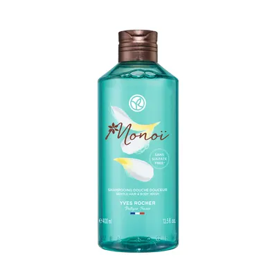Sampon si gel de dus pentru corp si par Monoi, 400ml, Yves Rocher