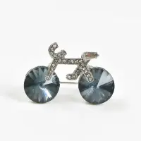 Brosa martisor bicicleta albastra