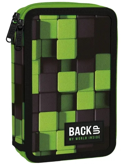 Penar cu rechizite BackUp DW - The Game, cu 2 fermoare