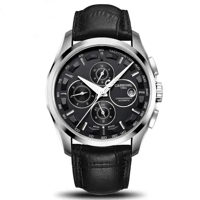 Ceas Mecanic Automatic Carnival Luxury Business Curea din piele