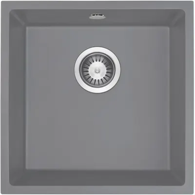 Chiuveta bucatarie compozit Deante Corda, montare sub blat, 44 cm, gri mat