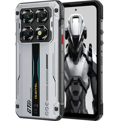 Telefon Oukitel WP60, 5G, Dual SIM, 7.2 120Hz, Dimensity 7025, 8GB RAM, 256GB, NFC, Android 15, Silver