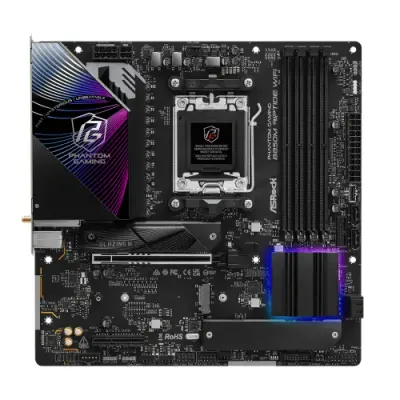Placa de baza ASRocK Phantom Gaming B850M Riptide WiFi, AMD B850, Socket AM5, mATX