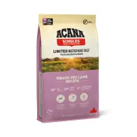 ACANA Singles Grass-Fed Lamb, Miel și Mere, hrană uscată monoproteică fără cereale câini, 11.4kg