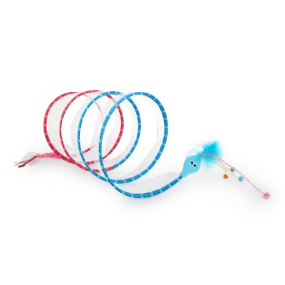 All for Paws Jucarie Tunel Spiral Roz Albastru pentru Pisici