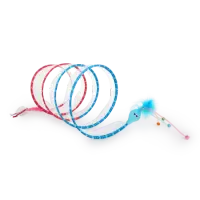 All for Paws Jucarie Tunel Spiral Roz Albastru pentru Pisici