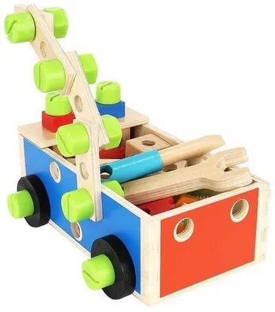 Set de joaca Kruzzel - Atelier din lemn cu instrumente