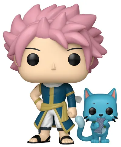 Figurină Funko POP! Animation: Fairy Tail - Natsu with Happy (100 Years Quest) #2285