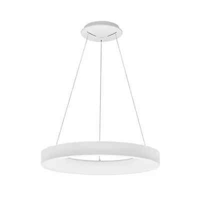 Lampa suspendata RANDO SMART Nisipiu Alb Aluminiu & Acrylic LED 50 Wat 230 Volt 3250Lm 3000K - 4000K IP20