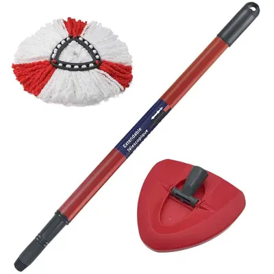 Set tija telescopica, cap de mop si rezerva mop de la Paa-home compatibile cu Vileda Easy Wring/ Turbo / Ultraspin
