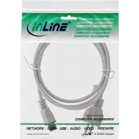 Cablu de alimentare IEC320 la C5 1.8m Gri, InLine IL16656A