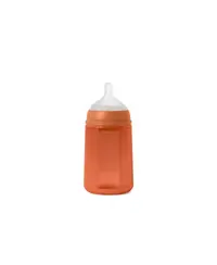 Biberon din silicon, 240ml, Colour Essence SX Pro debit mediu, rosu