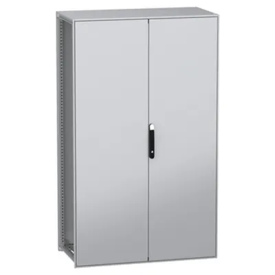 Dulap modular, cu montaj pe pardoseala, PanelSeT SFN, din otel decarbonizat(verde), 2000x1200x600mm, IP55, 2 usi
