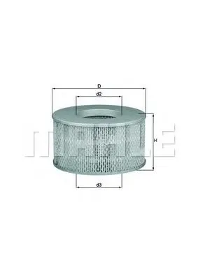 Filtru aer MAHLE ORIGINAL LX 1641