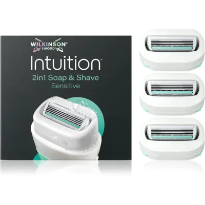 Wilkinson Sword Intuition 2in1 Soap & Shave Sensitive rezerva Lama 3 buc