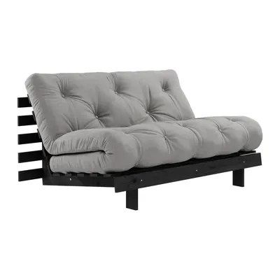 Canapea gri extensibilă 140 cm Roots Black Night – Karup Design