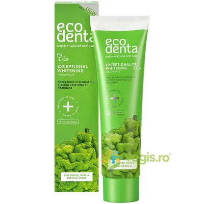 Pasta de Dinti pentru Albire cu Bergamota, Uleiuri de Lamaie si Kalident 100ml