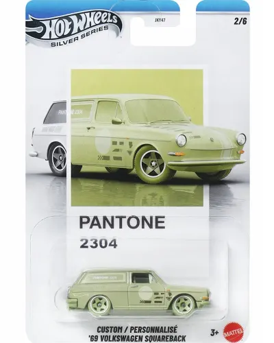 Masina metalica, Hot Wheels, Silver Series, Pantone 2304, 69 Volkswagen Squareback, JKY60