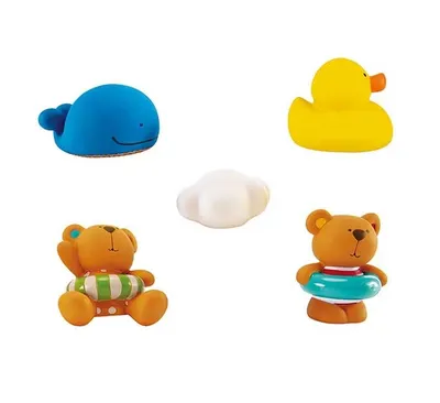 Jucarie de baie Hape - Ursuletul Teddy si prietenii