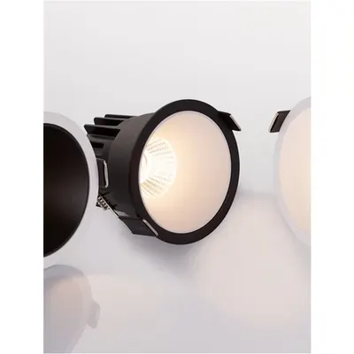 Spot LUELA Nisipiu Negru Alum. & Alb Reflector 13W 220-240V 300mA 1039Lm Cree 3000K CRI>90 UGR<19 Beam Angle 38° IP20 Driver Eaglerise Included